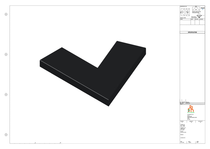 Aluminium Capping - Type 1 - 67.5 Degree Int/Ext corner - 300x300