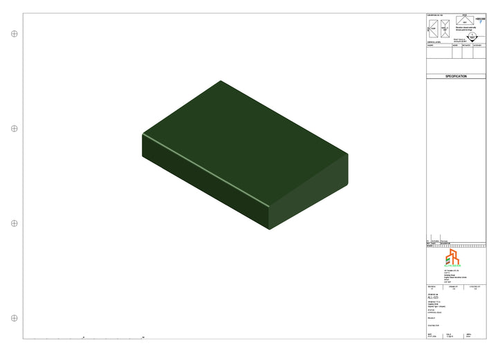 Aluminium Capping - Type 2 - Stopend - 300mm