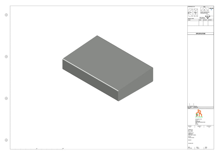 Aluminium Capping - Type 2 - Stopend - 300mm