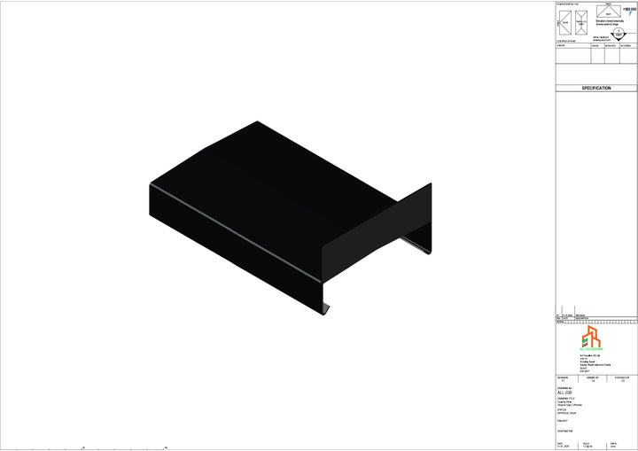 Aluminium Capping - Type 3 - Stopend - 01 -300mm