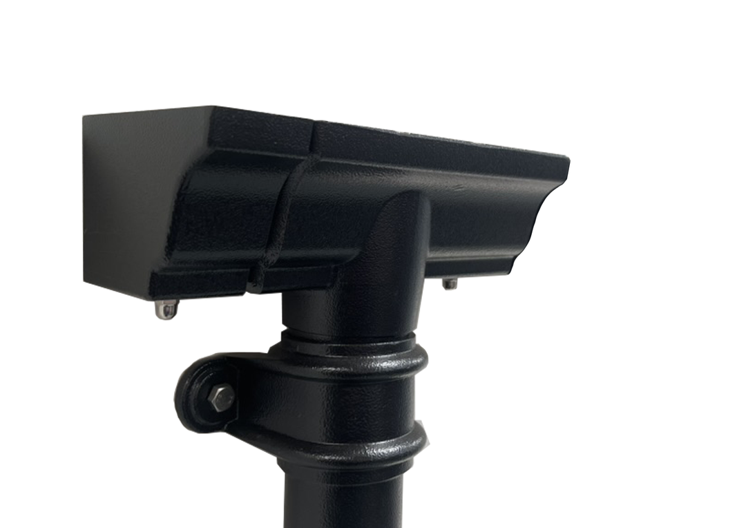 Cast Aluminium Moulded No46 Ogee Gutter Outlet Double Socket