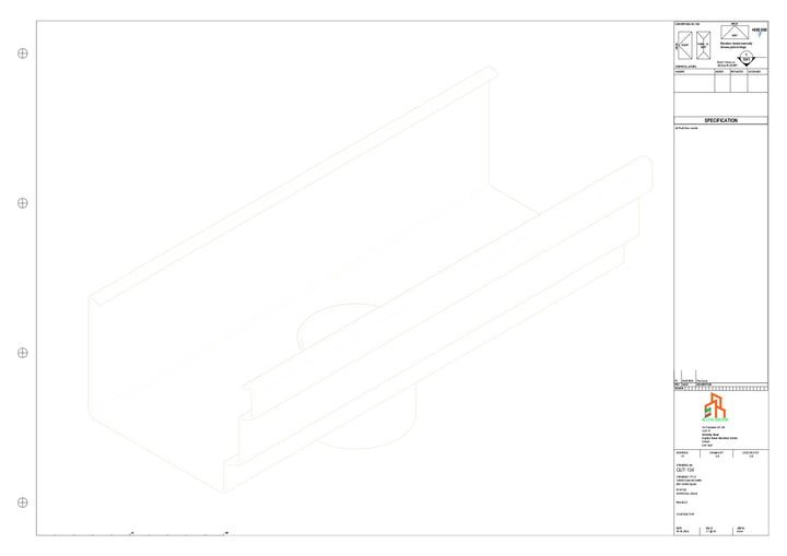 Aluminium Cranked Gutter - Type 11 - Centre Spout - 63 Dia