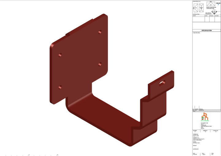 Aluminium Cranked Fascia Bracket - Type 11