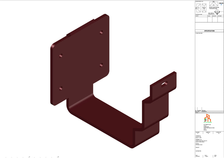 Aluminium Cranked Fascia Bracket - Type 10