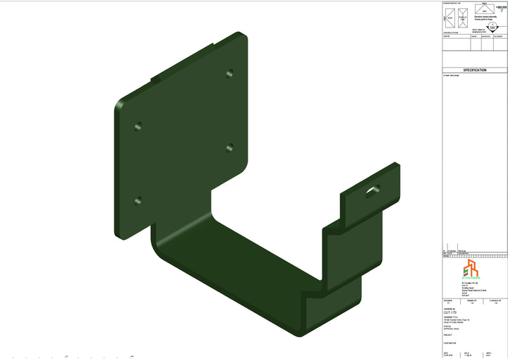 Aluminium Cranked Fascia Bracket - Type 10