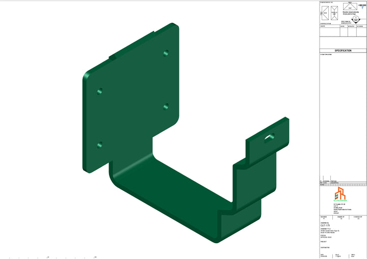 Aluminium Cranked Fascia Bracket - Type 10