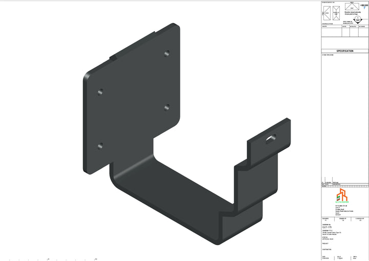 Aluminium Cranked Fascia Bracket - Type 11