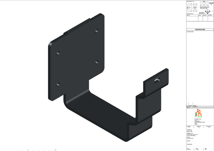 Aluminium Cranked Fascia Bracket - Type 10