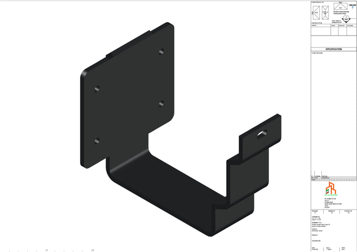 Aluminium Cranked Fascia Bracket - Type 11