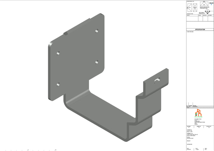 Aluminium Cranked Fascia Bracket - Type 10