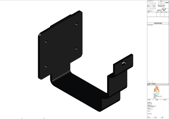 Aluminium Cranked Fascia Bracket - Type 10