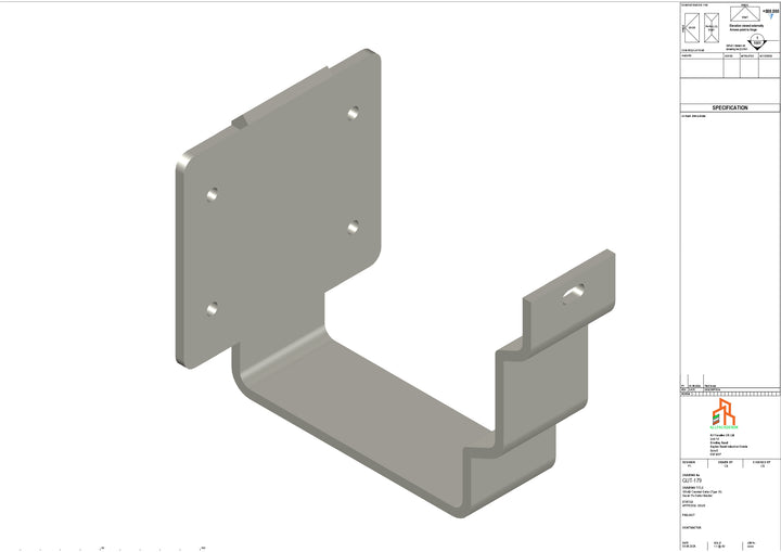Aluminium Cranked Fascia Bracket - Type 11