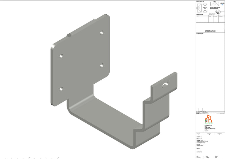 Aluminium Cranked Fascia Bracket - Type 11