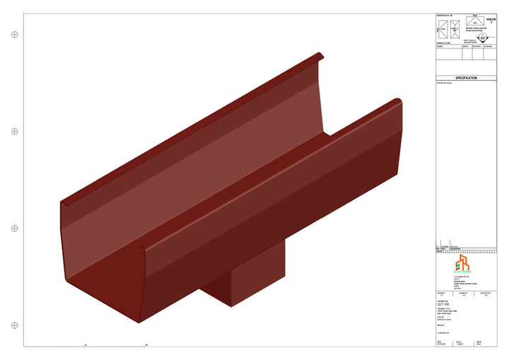Aluminium Double Slope - Type 7 - Centre Spout - 63 Sq