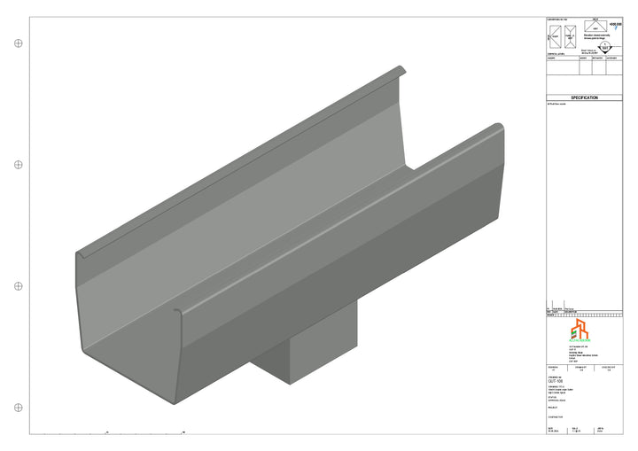 Aluminium Double Slope - Type 7 - Centre Spout - 63 Sq