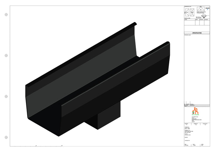 Aluminium Double Slope - Type 7 - Centre Spout - 63 Sq