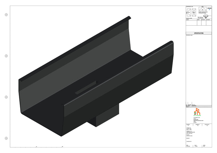 Aluminium Double Slope - Type 8 - Centre Spout - 63 Sq