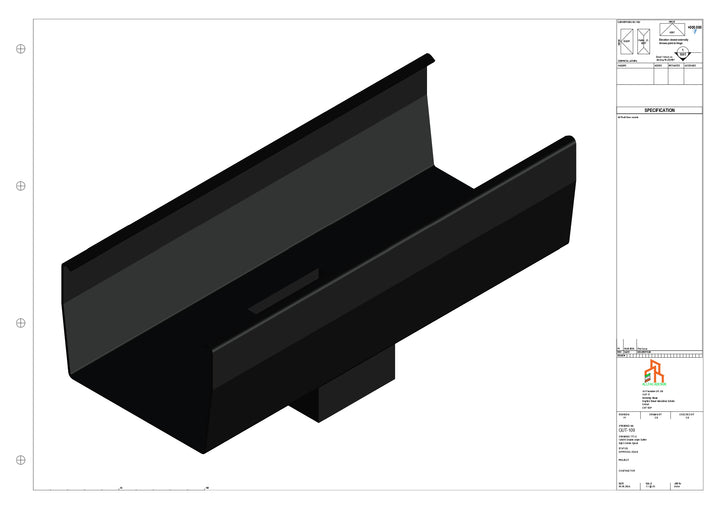 Aluminium Double Slope - Type 8 - Centre Spout - 63 Sq