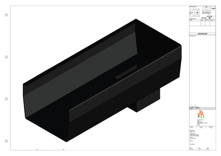 Aluminium Double Slope - Type 8 - End Spout - 63 Sq