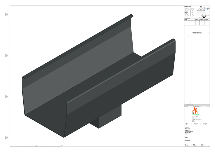Aluminium Double Slope - Type 9 - Centre Spout - 63 Sq