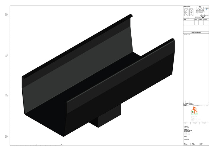 Aluminium Double Slope - Type 9 - Centre Spout - 76 Sq