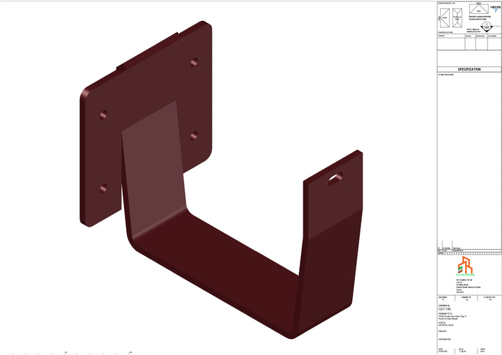 Aluminium Double Slope Fascia Bracket - Type 9