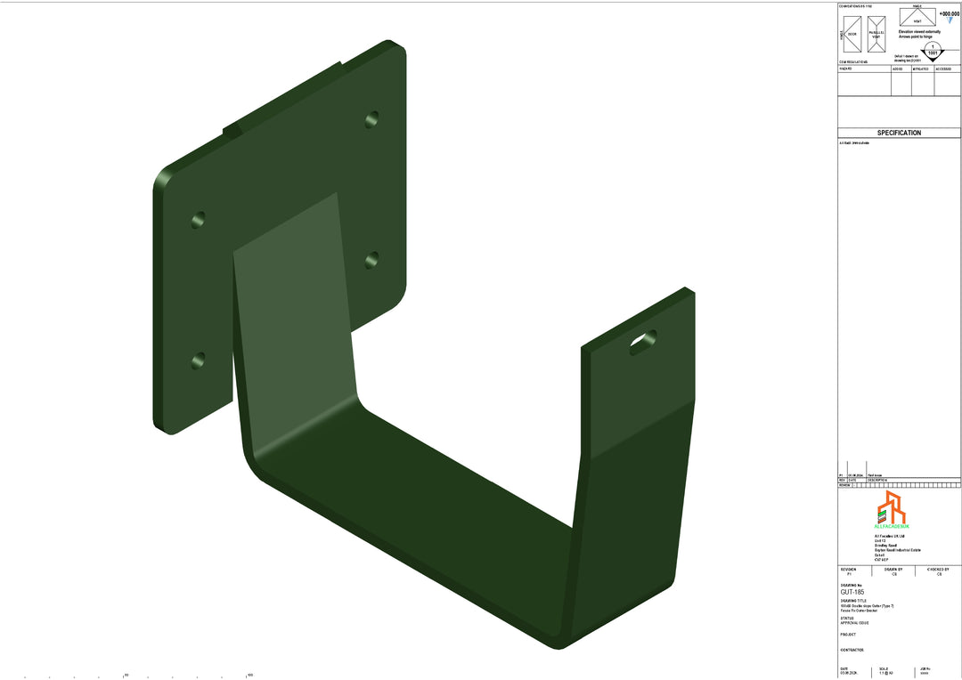 Aluminium Double Slope Fascia Bracket - Type 9