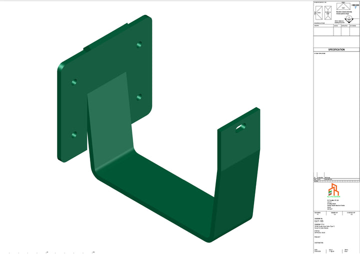 Aluminium Double Slope Fascia Bracket - Type 8
