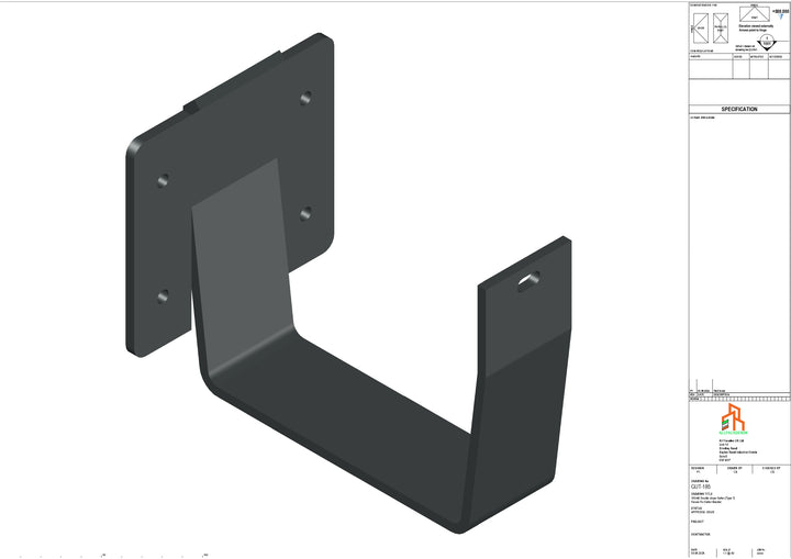 Aluminium Double Slope Fascia Bracket - Type 8