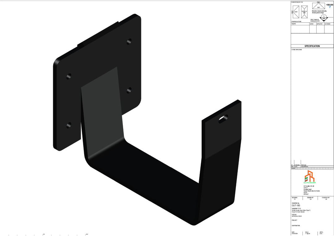 Aluminium Double Slope Fascia Bracket - Type 9