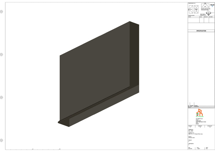 Aluminium Fascia Board Stopend - Type 11 - 300mm - Left Side