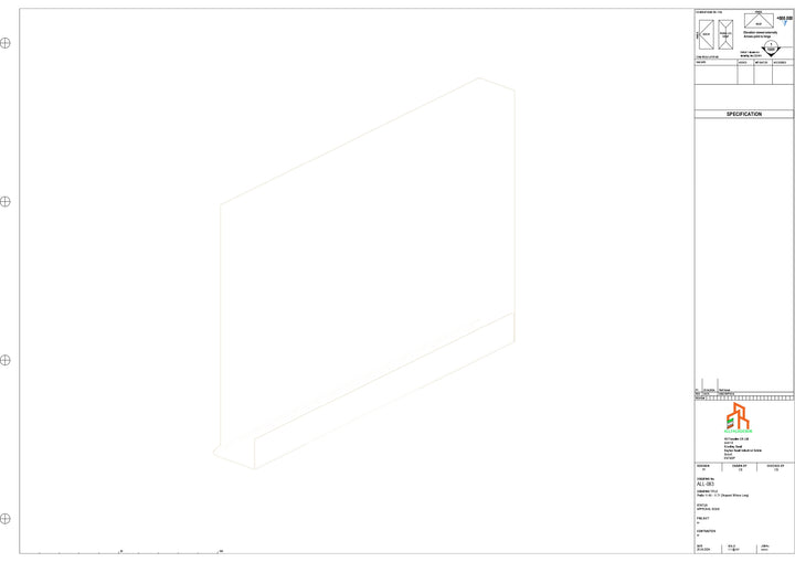 Aluminium Fascia Board Stopend - Type 11 - 300mm - Right Side