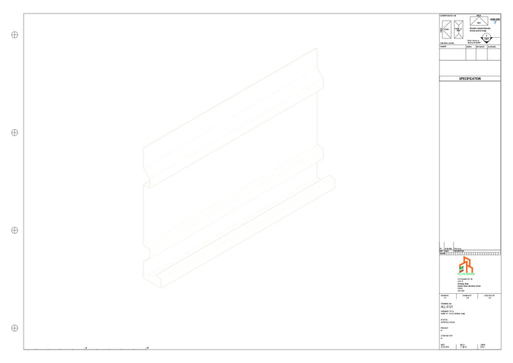 Aluminium Fascia Board - Type 16 - Straight 3000mm Length