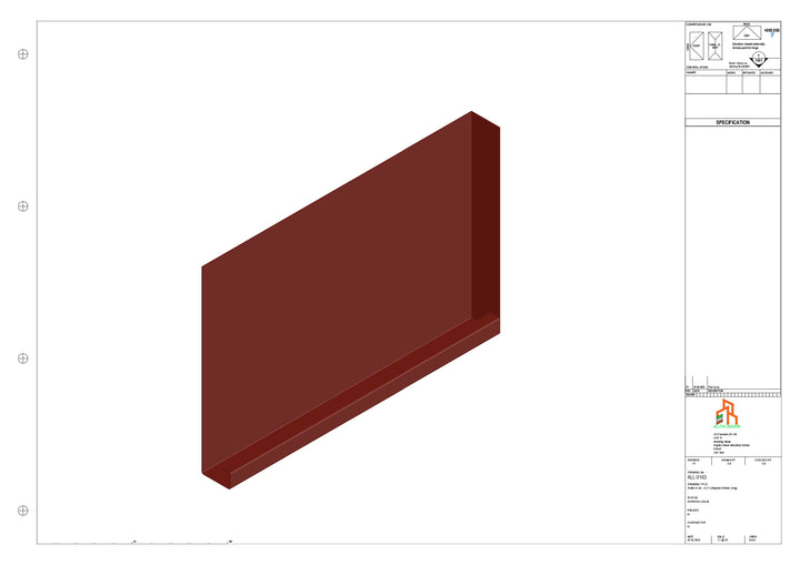 Aluminium Fascia Board Stopend - Type 21 - 300mm - Left Side