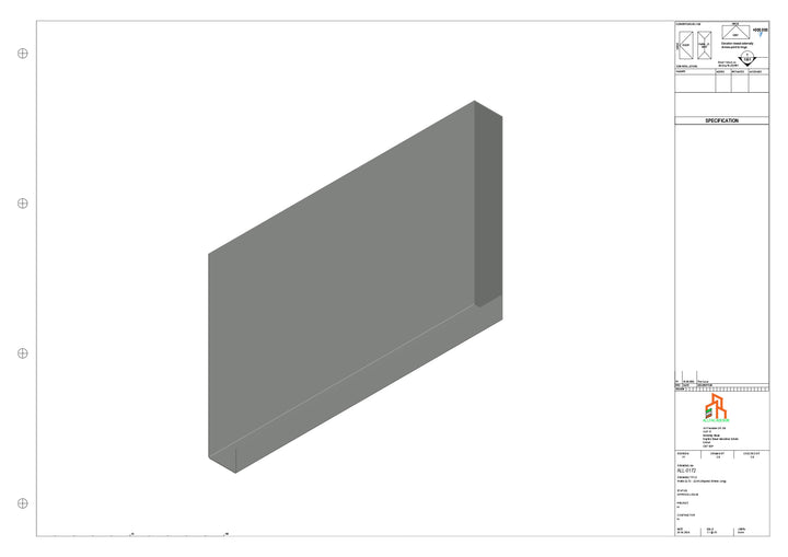 Aluminium Fascia Board Stopend - Type 22 - 300mm - Left Side