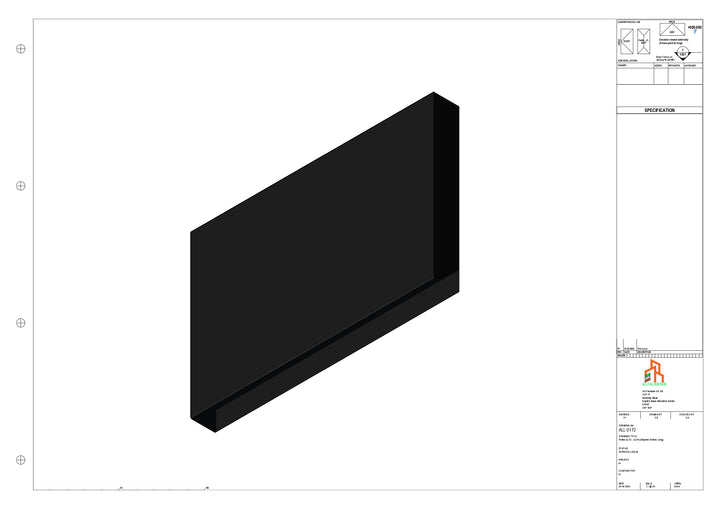 Aluminium Fascia Board Stopend - Type 22 - 300mm - Left Side