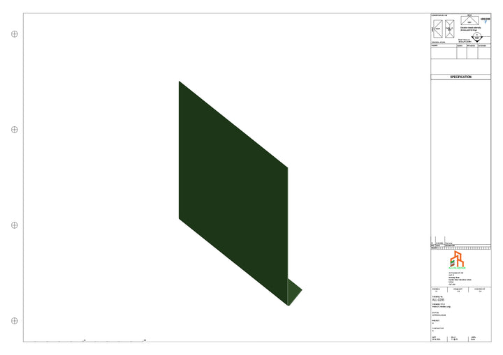 Aluminium Roof Trim - Type 5 - Straight 1000mm Length