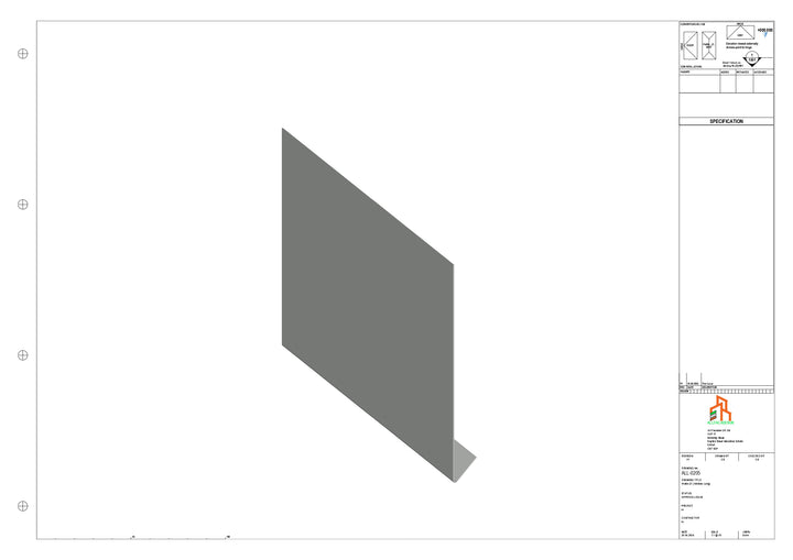 Aluminium Roof Trim - Type 5 - Straight 1000mm Length