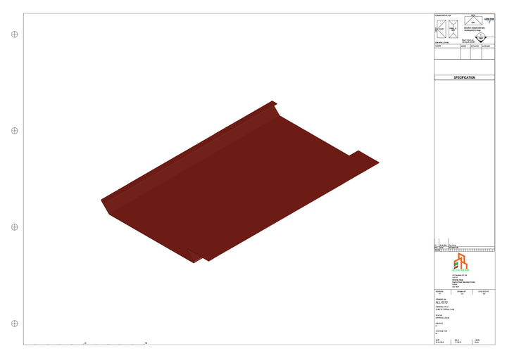 Aluminium Soffit - Type 1 - Straight 1000mm Length
