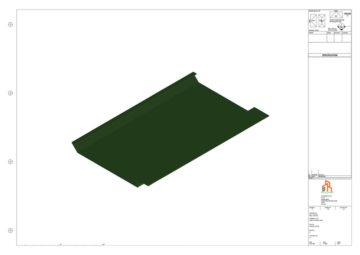 Aluminium Soffit - Type 1 - Straight 1000mm Length