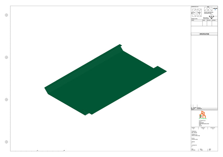 Aluminium Soffit - Type 1 - Straight 1000mm Length