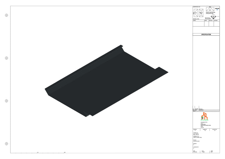 Aluminium Soffit - Type 1 - Straight 1000mm Length