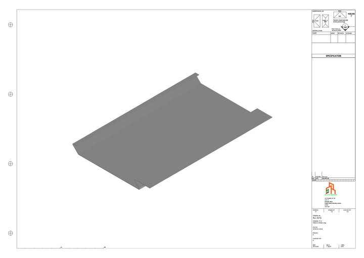 Aluminium Soffit - Type 1 - Straight 1000mm Length