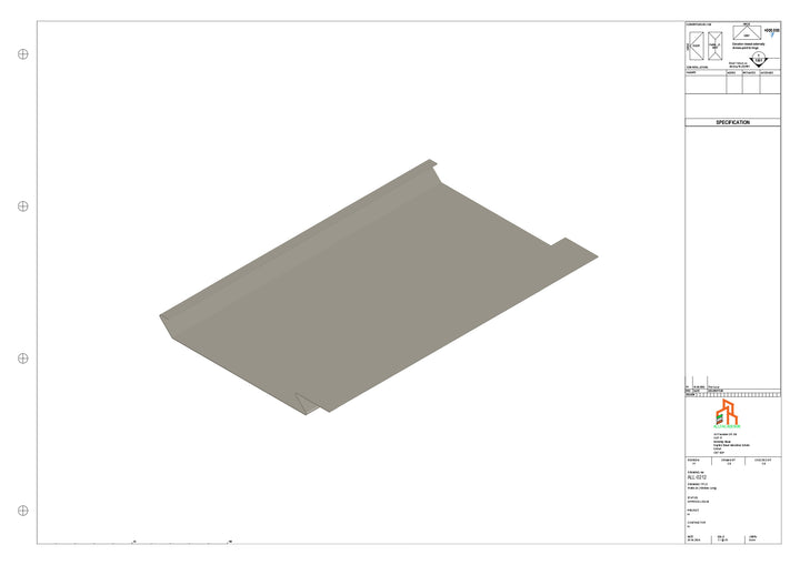 Aluminium Soffit - Type 1 - Straight 1000mm Length