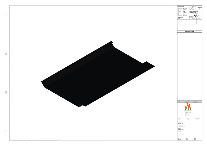 Aluminium Soffit - Type 1 - Straight 1000mm Length
