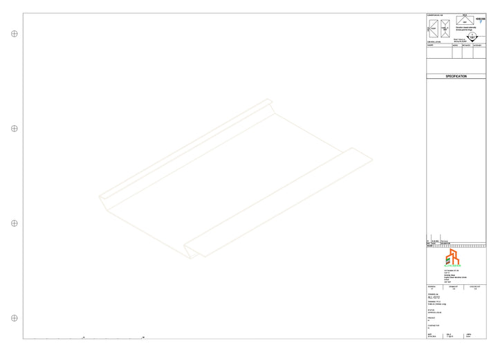 Aluminium Soffit - Type 1 - Straight 1000mm Length