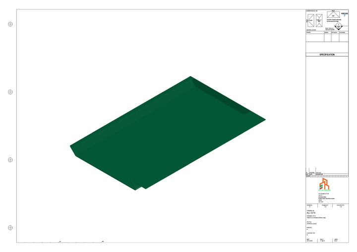 Aluminium Soffit - Type 1 - Stopend 300mm Length - Left Side