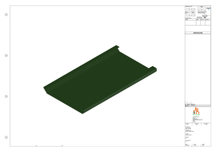 Aluminium Soffit - Type 2 - Straight 1000mm Length