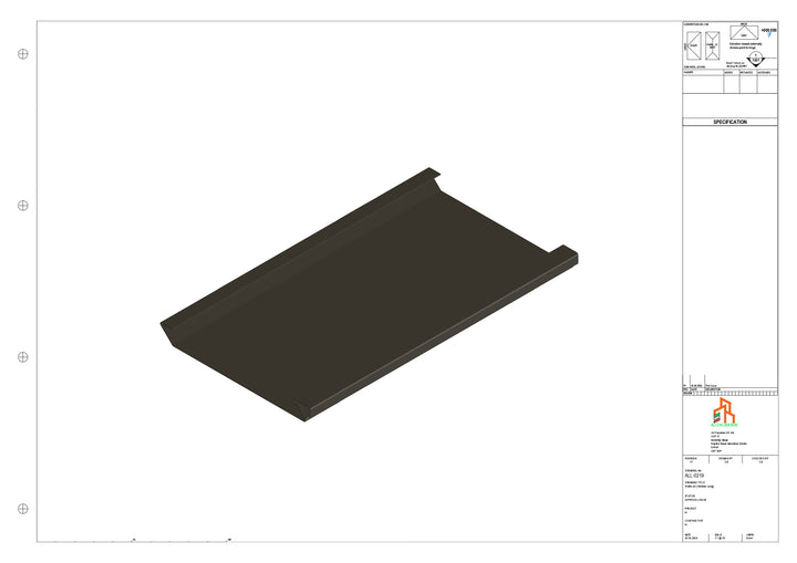 Aluminium Soffit - Type 2 - Straight 1000mm Length