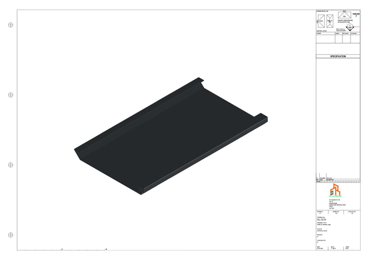 Aluminium Soffit - Type 2 - Straight 1000mm Length